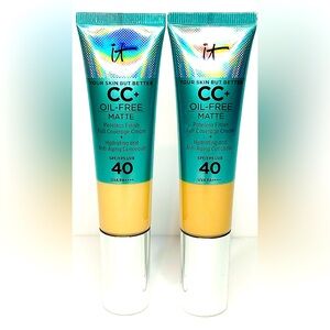 it cosmetics CC+ Oil-Free Matte CC Cream in Teal & Yellow